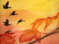Fall Sunset Painting (Thumbnail)