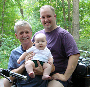 Dad, Ben and Pete - August 2006
